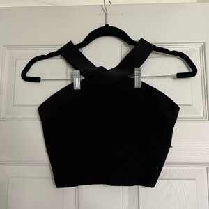Babaton Sculpt Knit Criss Cross Cropped Tank